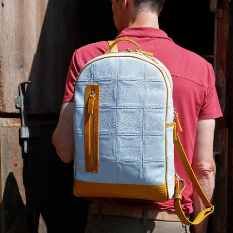 Voyager Backpack | Leather & Fire-hose