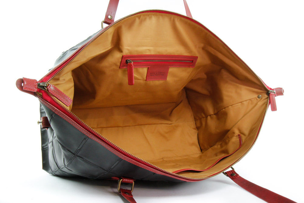 leather weekend bag