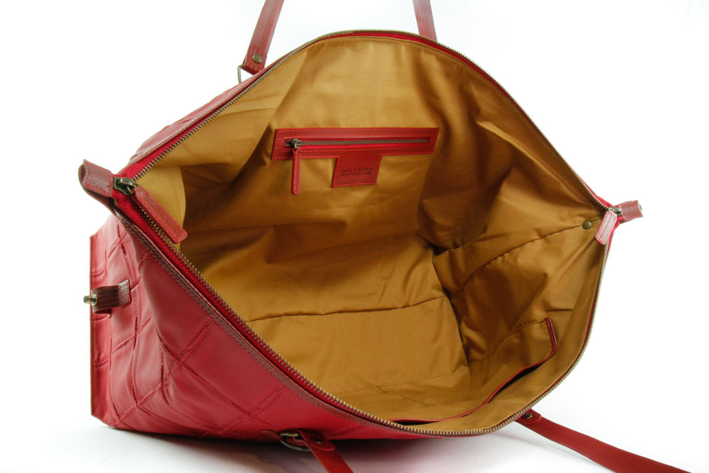 leather weekend bag