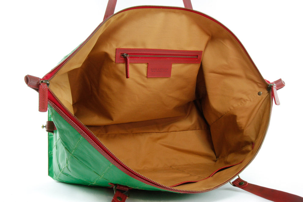 leather weekend bag