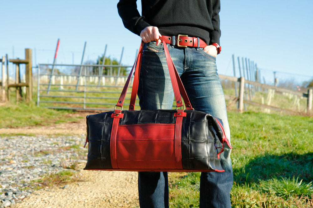 leather weekend bag