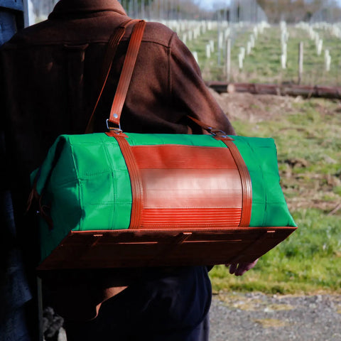 Weekend Bag | Leather & Fire-hose