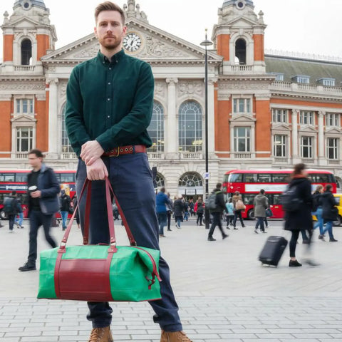 Weekend Bag | Leather & Fire-hose