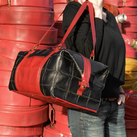 Weekend Bag | Leather & Fire-hose