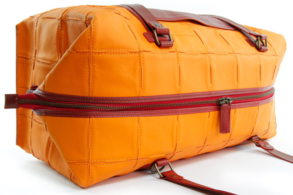 leather weekend bag