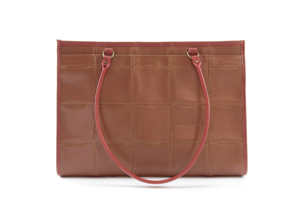 recycled leather tote bag by Elvis & Kresse