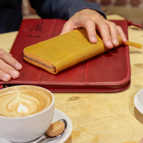 Luxury vegan friendly purse by Elvis & Kresse
