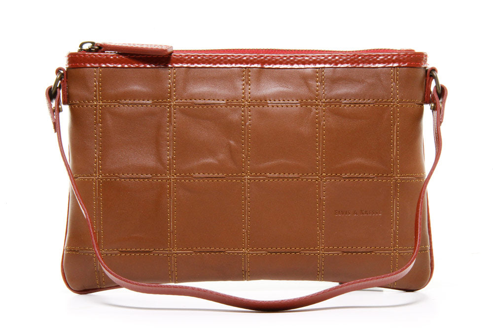 Elvis & Kresse Fire & Hide Clutch - Cognac