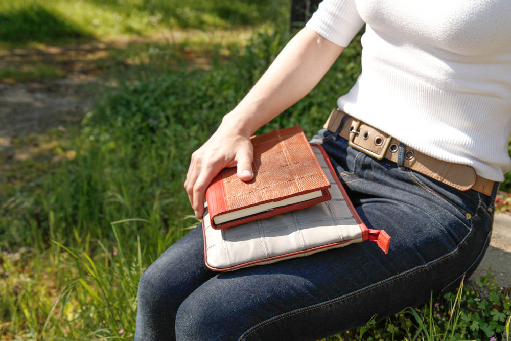 Notebook made from reclaimed materials by Elvis & Kresse