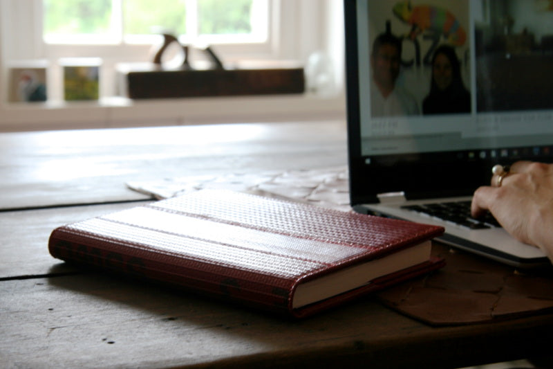 Elvis & Kresse Notebook made from reclaimed red fire-hose