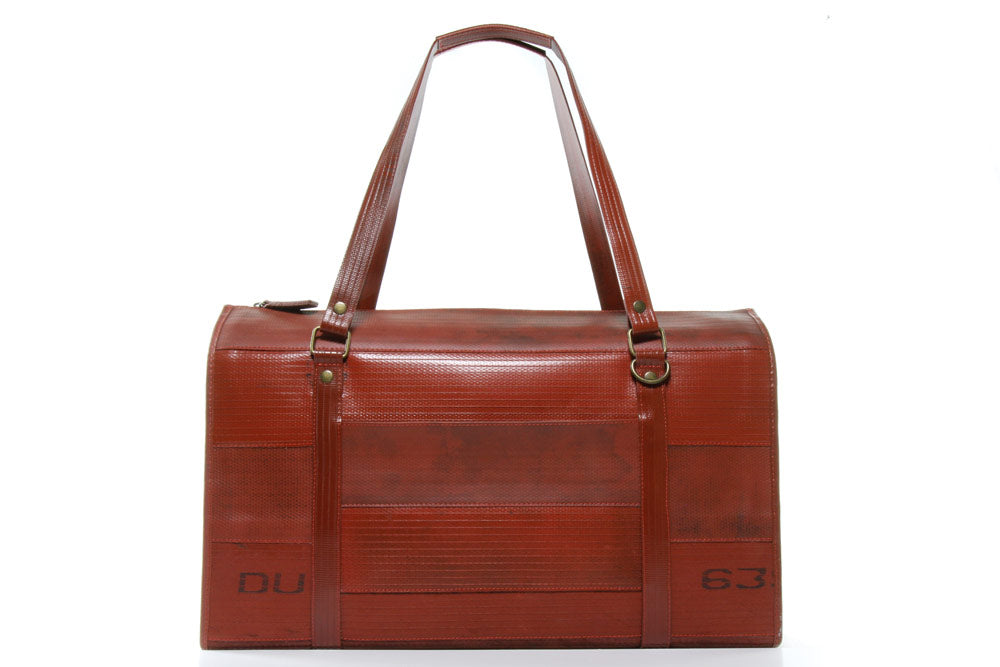 Elvis & Kresse Overnight Bag - reclaimed fire-hose