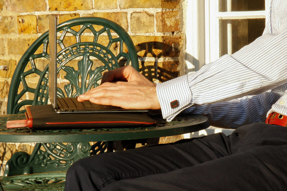 vegan leather laptop case