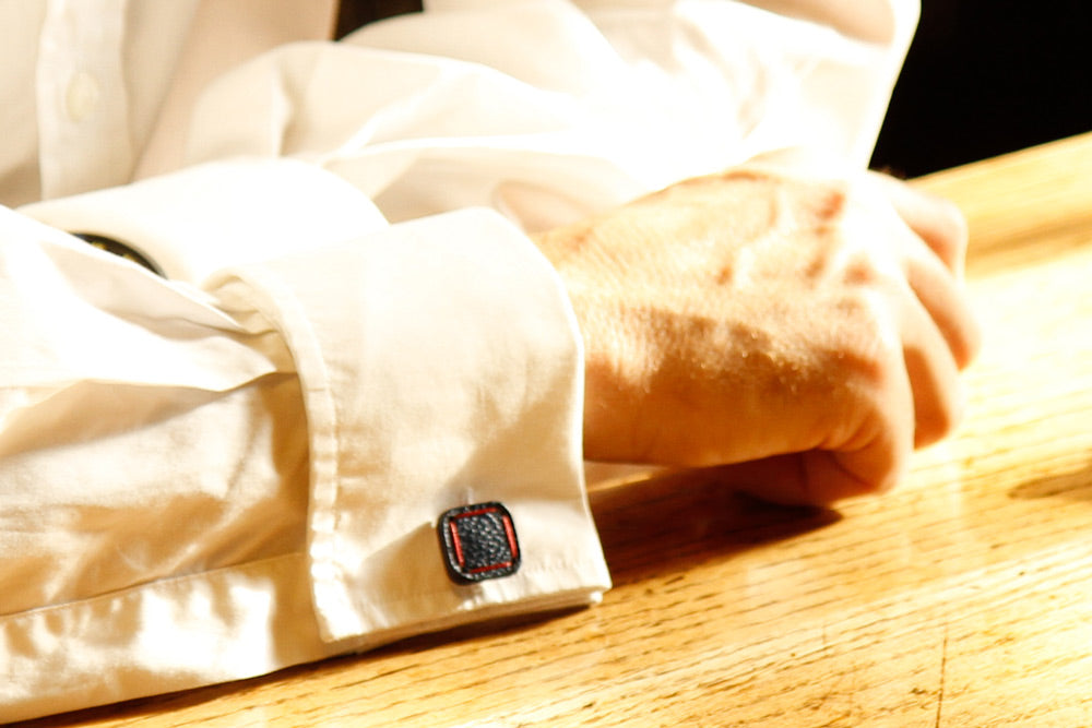 leather cufflinks