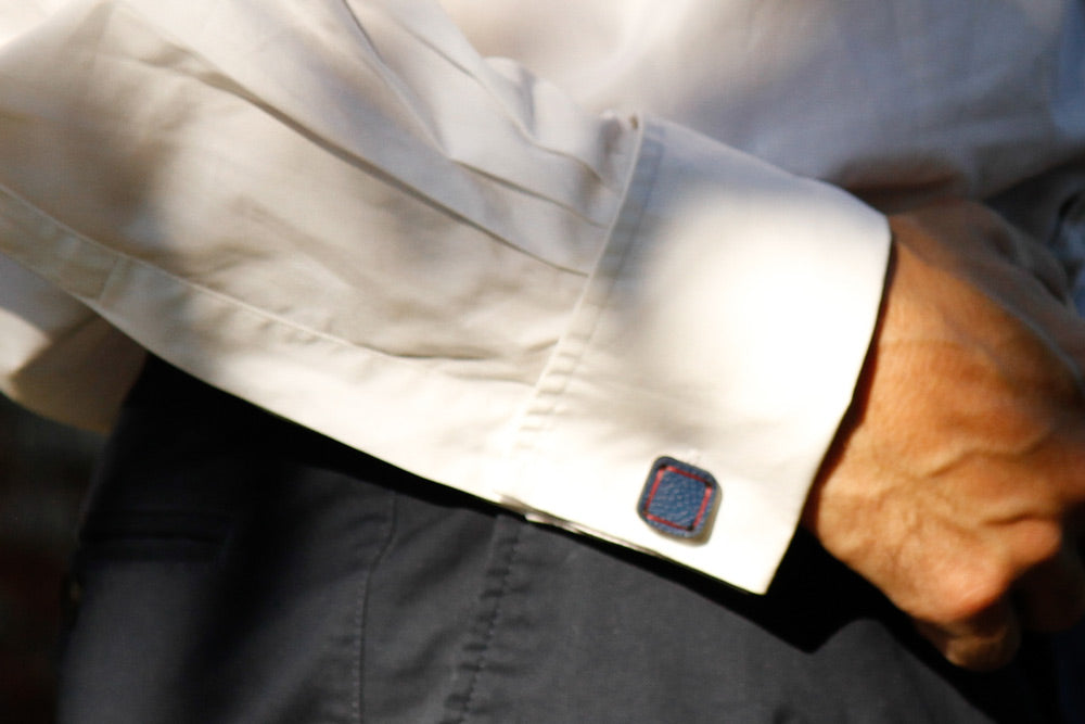 leather cufflinks