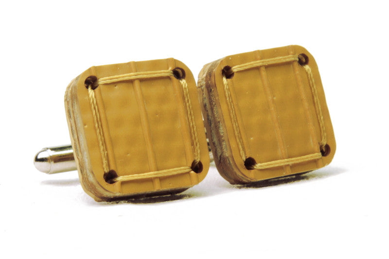 Yellow cufflinks