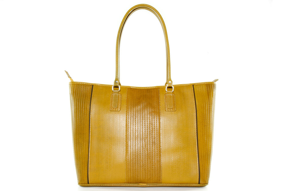 Handmade Yellow Tote Bag by Elvis & Kresse