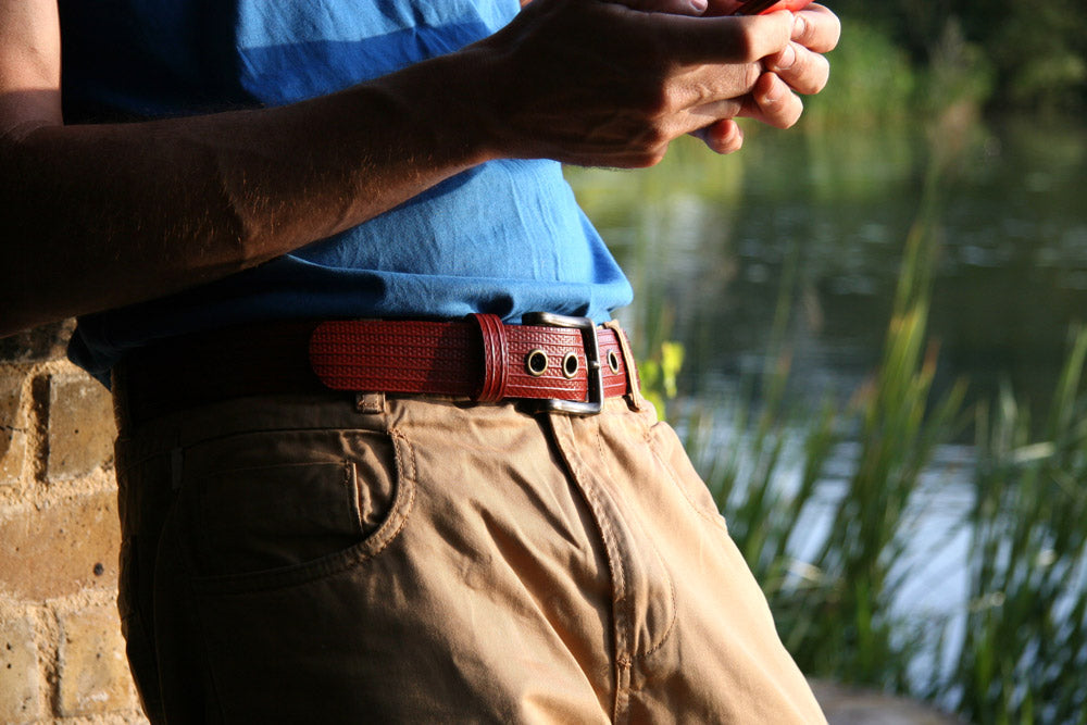 vegan leather belt