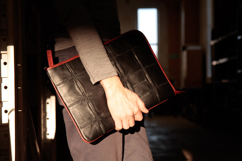 leather laptop case