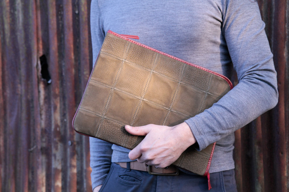 leather laptop case