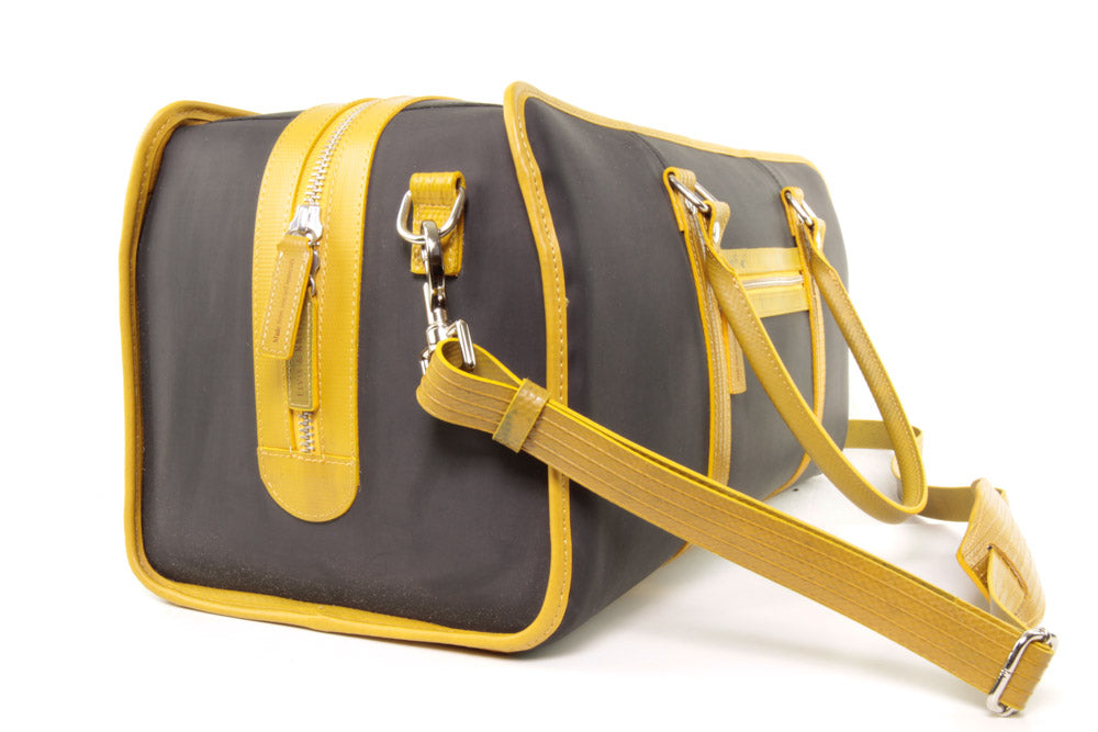 sustainable luxury travel bag